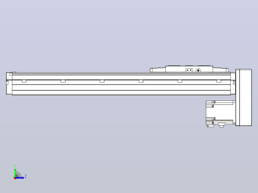 滚珠丝杠直线轴内置导轨TPA-GCR-120-1610C-L350-MP-M40-N3左视缩略图