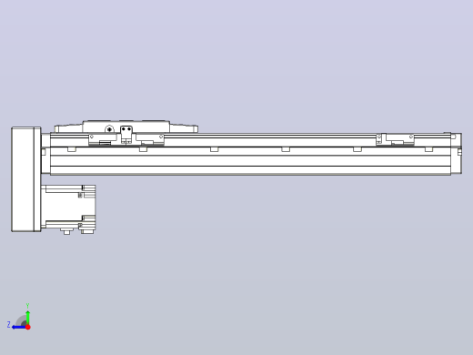 滚珠丝杠直线轴内置导轨TPA-GCR-120-1610C-L350-MP-M40-N3右视缩略图
