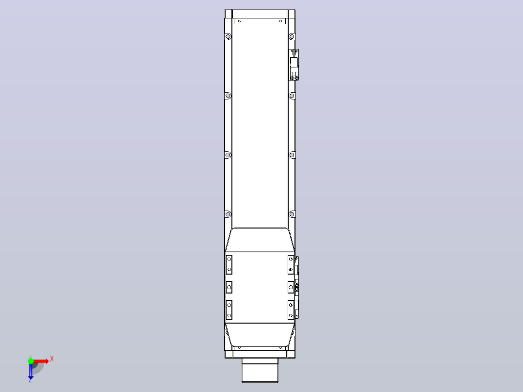 滚珠丝杠直线轴内置导轨TPA-GCR-120-1610C-L350-MP-M40-N3俯视图