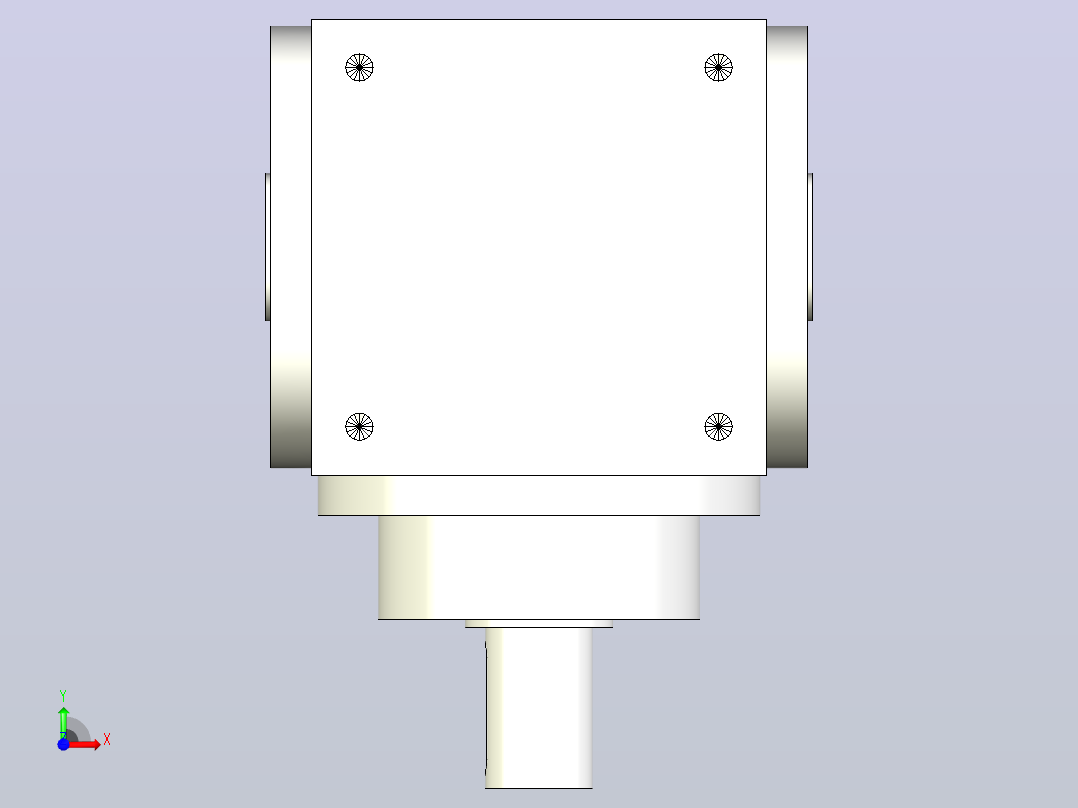 PW170-1(单轴进双孔出）换向器前视图