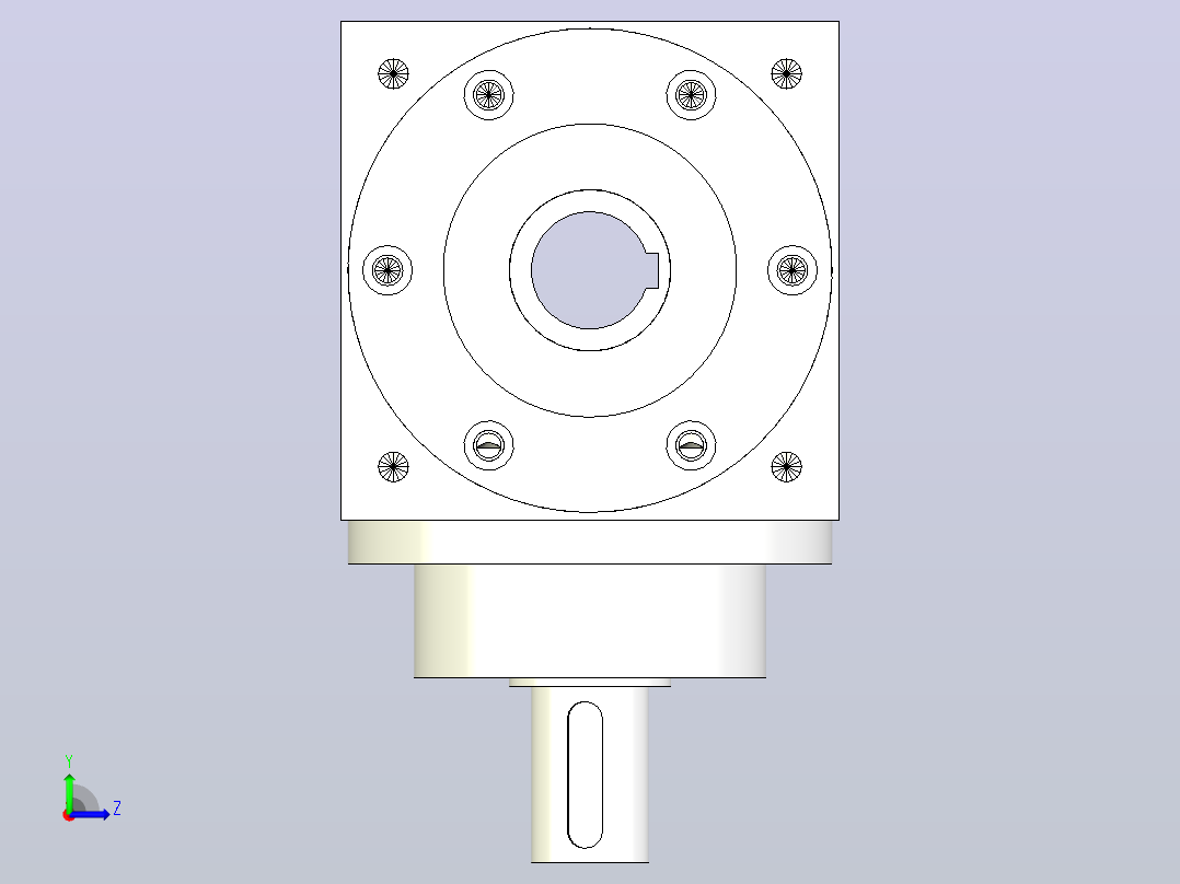 PW170-1(单轴进双孔出）换向器左视图