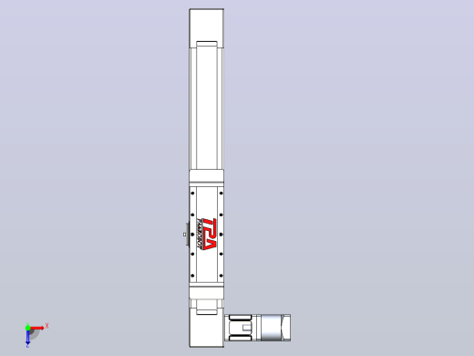 伺服电机集成皮带传动直线执行器TPA-OCB-80-140-L250-DR-J60-N3俯视缩略图