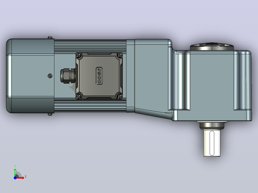 电磁制动减速电机B370RC-U-5～120前视图