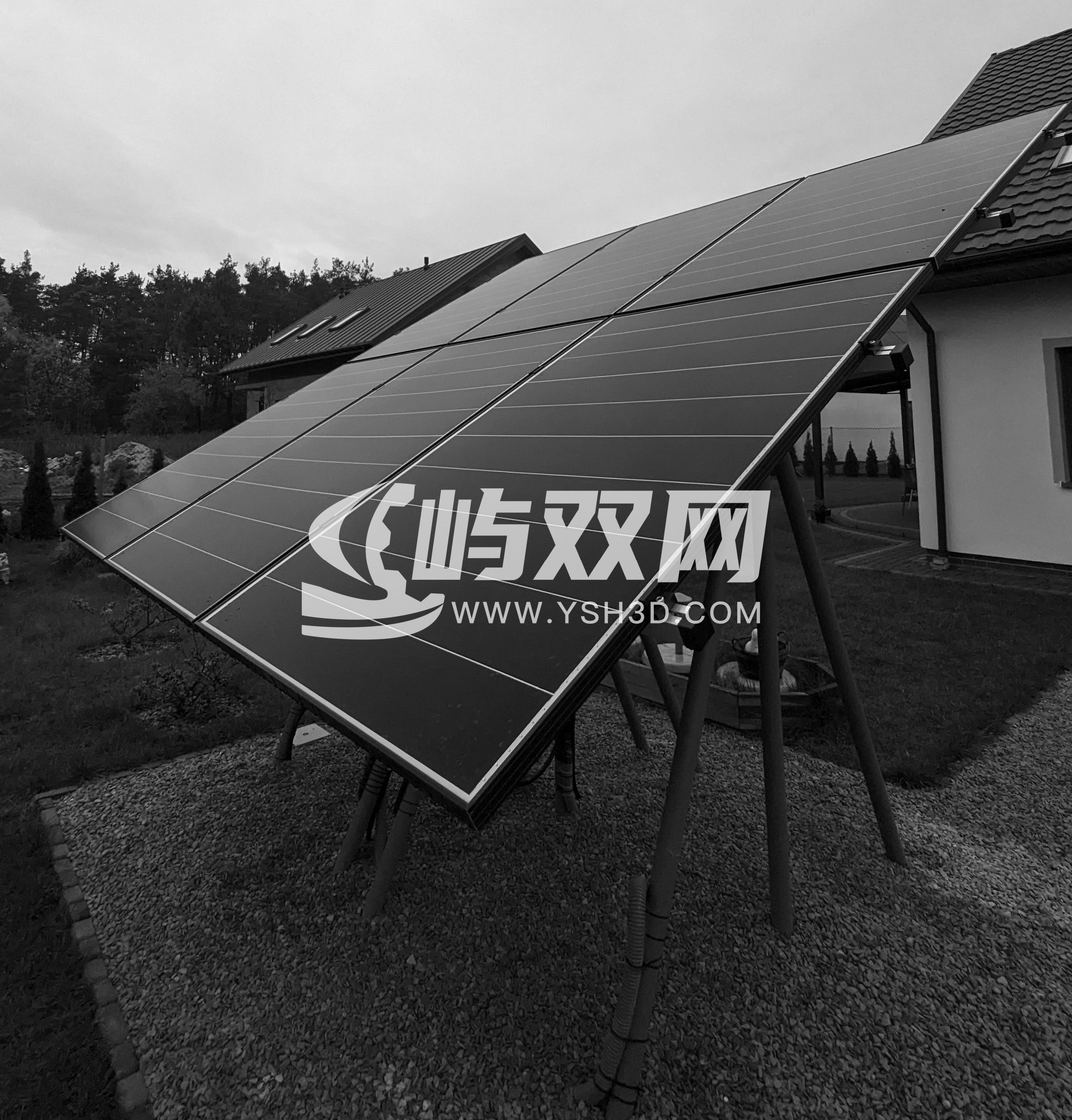 太阳能板旋转支架