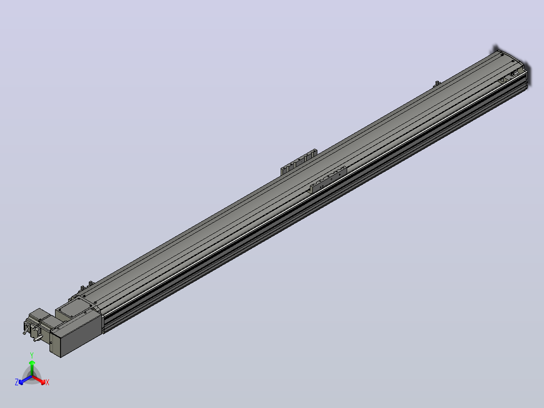 MT120BT半封闭皮带滑台[MT120BT.L100.1300.R.P40.C3]主视图