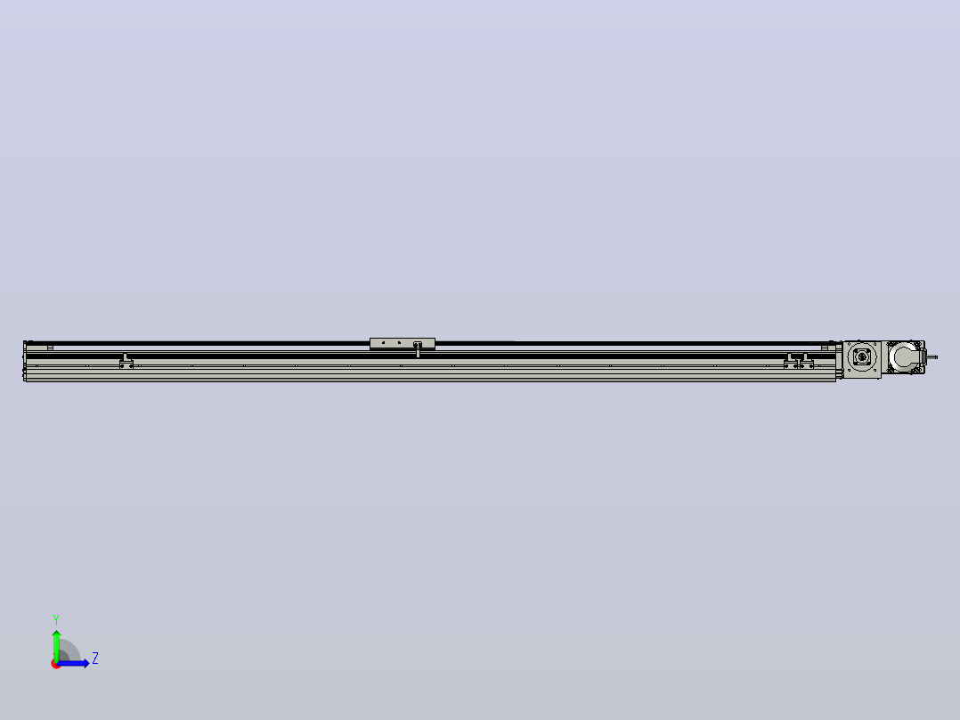 MT120BT半封闭皮带滑台[MT120BT.L100.1300.R.P40.C3]左视图