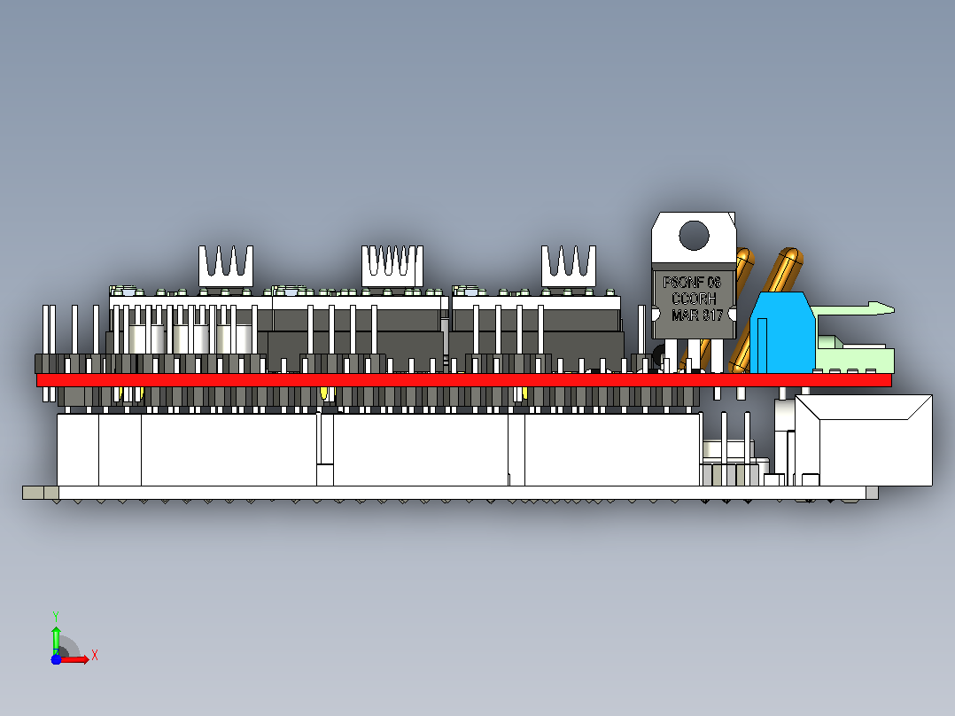 ARDUINO MEGA 2560前视图