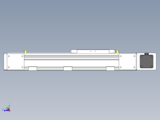 DMEB80-LBCR欧规同步带模组直线模组（电机左后折）[DMEB80-L20S350-DT400-C2U-LBCR]右视缩略图
