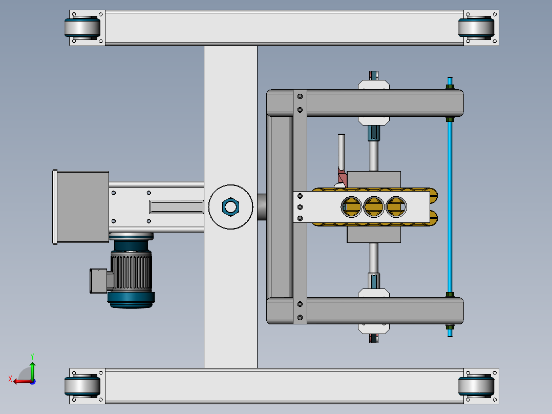 焊接夹具组件后视图