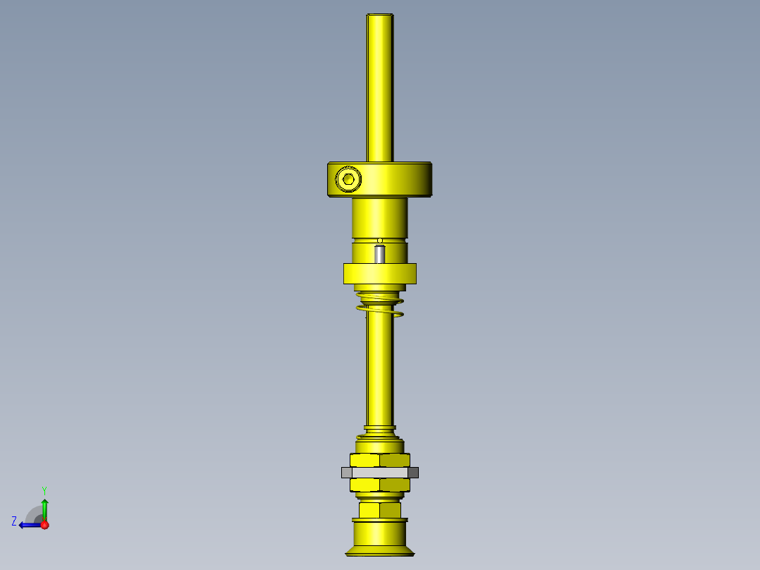 可水平吸附和传送异形工件的机械手右视图