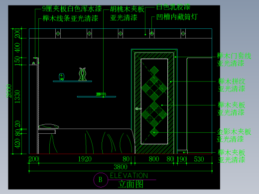 家装类CAD土块(二)-FH01120D