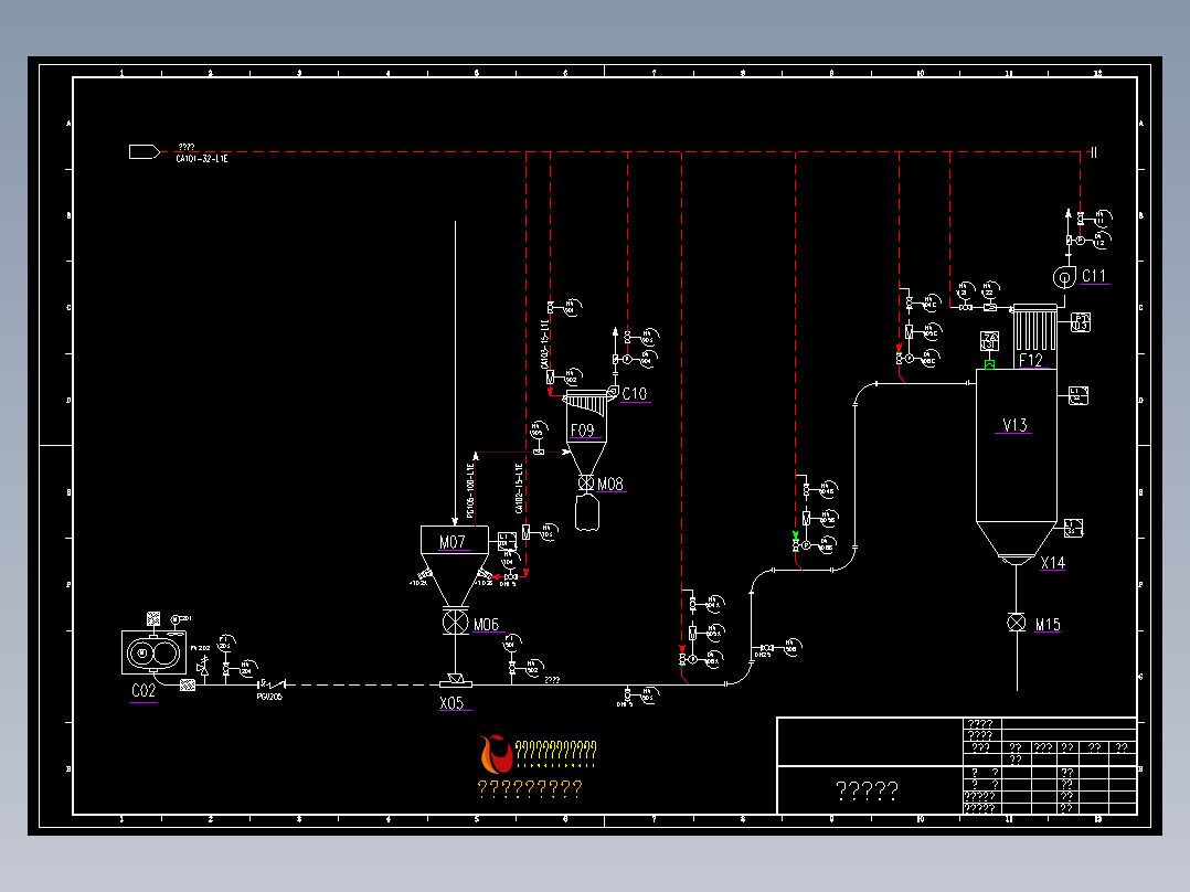 粮食气力输送流程图