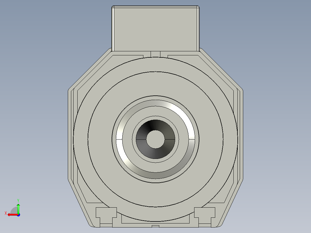 solidworks hsd es 929锭子3D模型后视图