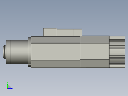 solidworks hsd es 929锭子3D模型左视缩略图