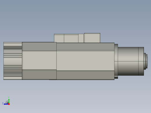 solidworks hsd es 929锭子3D模型右视缩略图