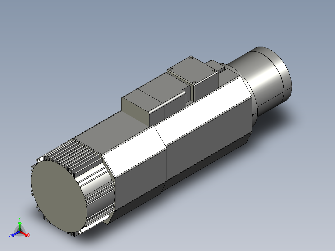 solidworks hsd es 929锭子3D模型正等轴测图
