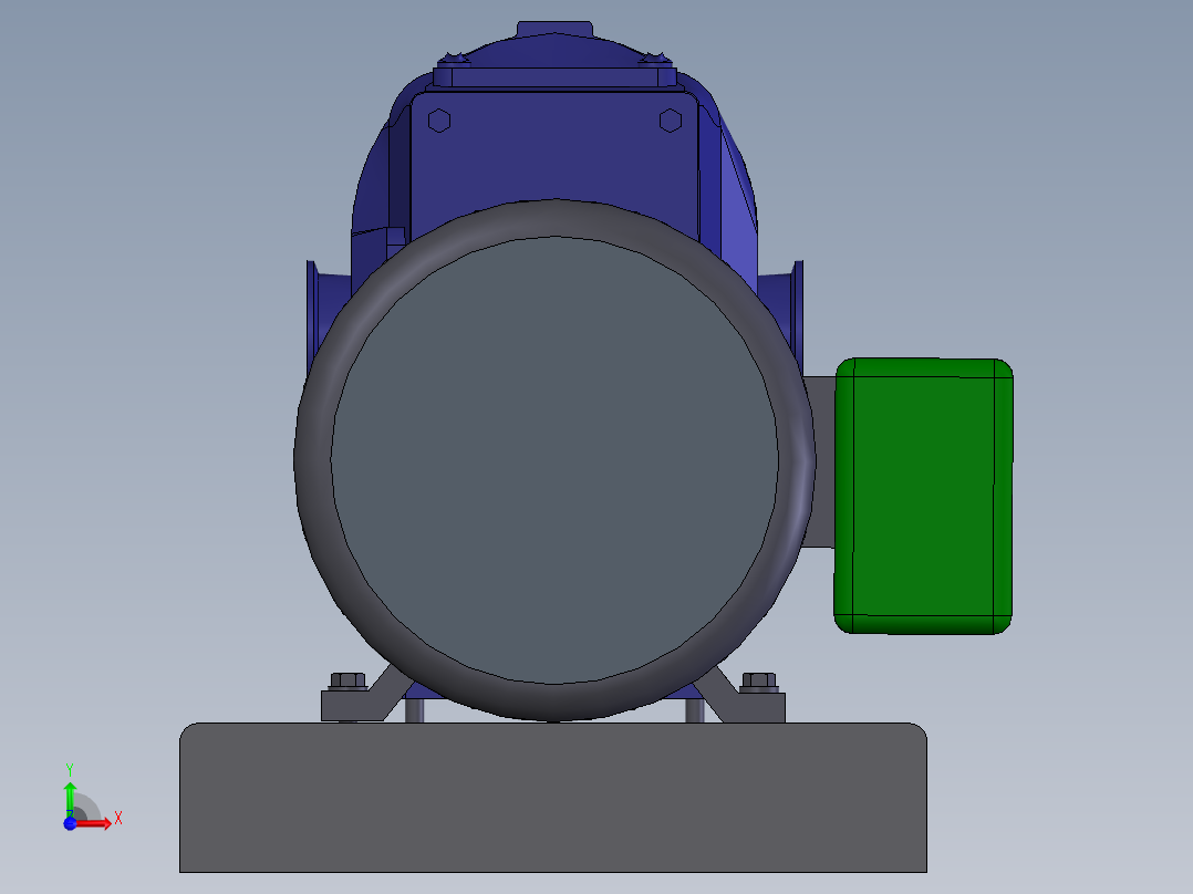 化工水泵前视图