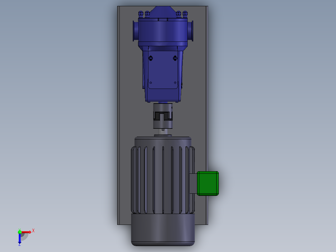 化工水泵俯视图