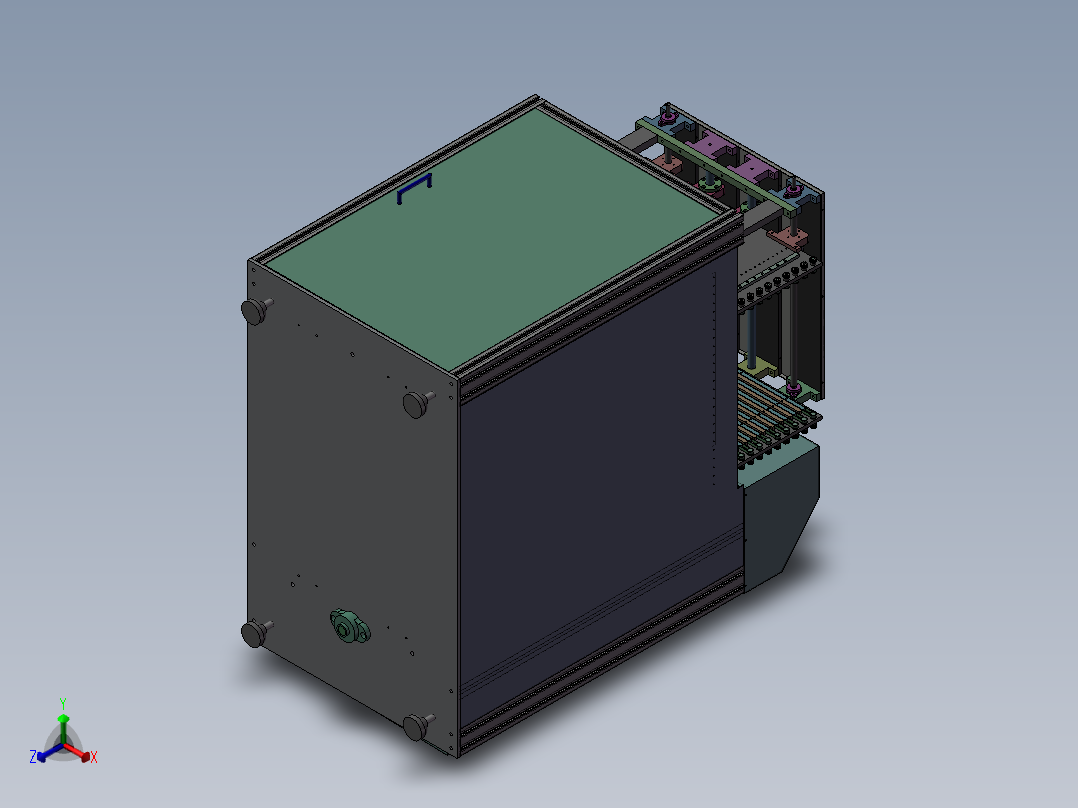 PCB板叠板机3D图纸 H80正等轴测图
