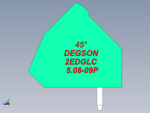 DEGSON 2EDG 系列 5.08mm 可插拔接线端子组-2EDGLC-5.08-09P-14-00AH右视缩略图