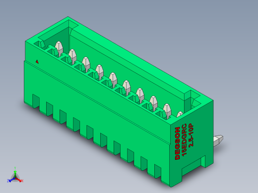 DEGSON 15EDG 系列 2.5mm 接线端子包-15EDGRC-2.5-10P-14-00AH