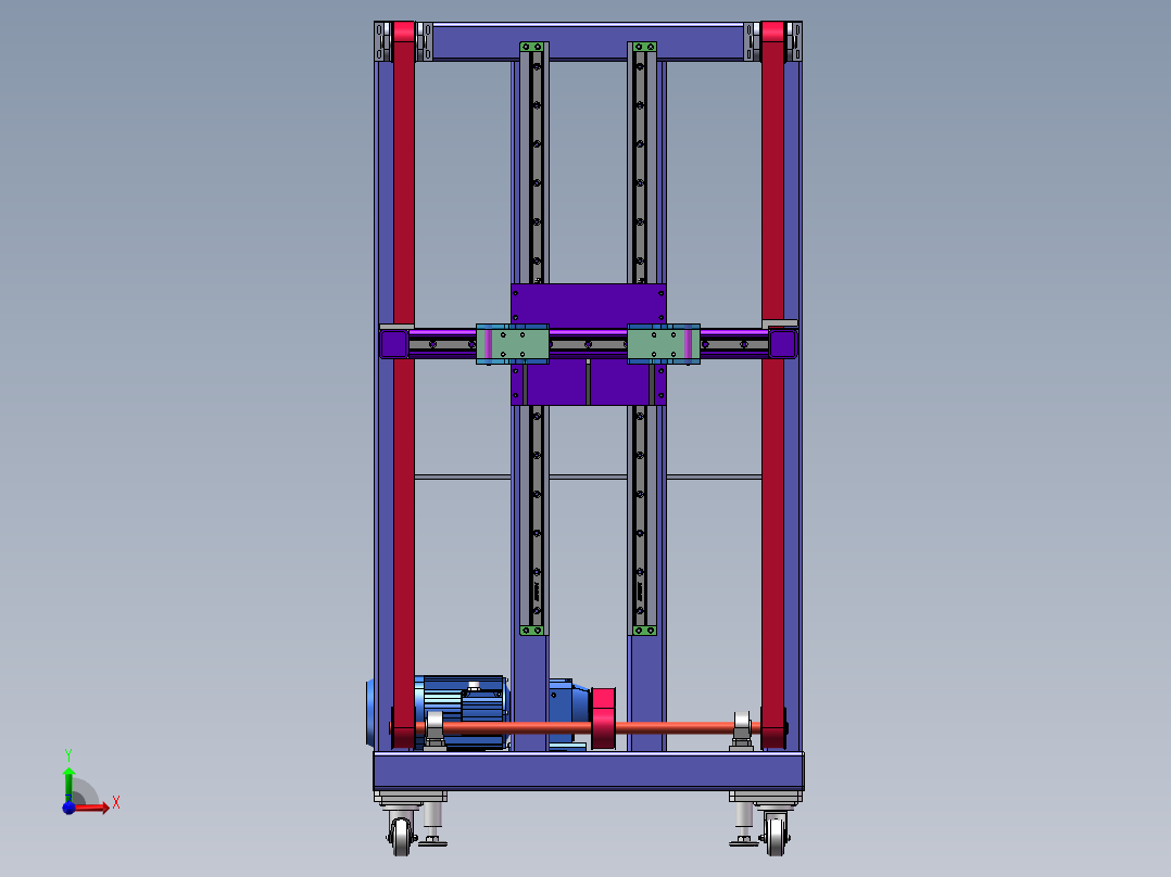 叉车三维图前视图