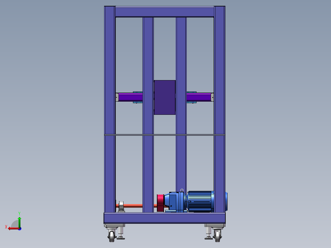 叉车三维图后视图