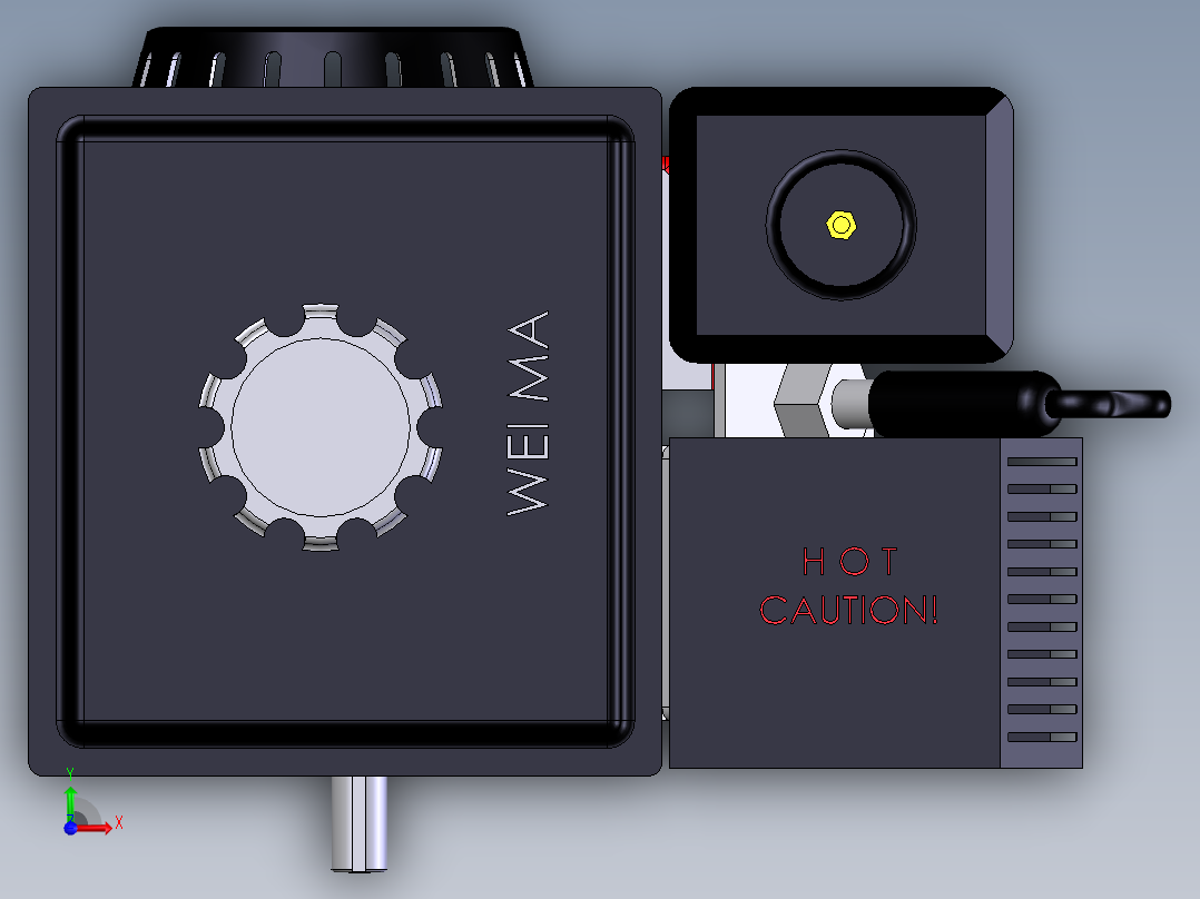 重庆涪柴汽油机(wm168fa)前视图