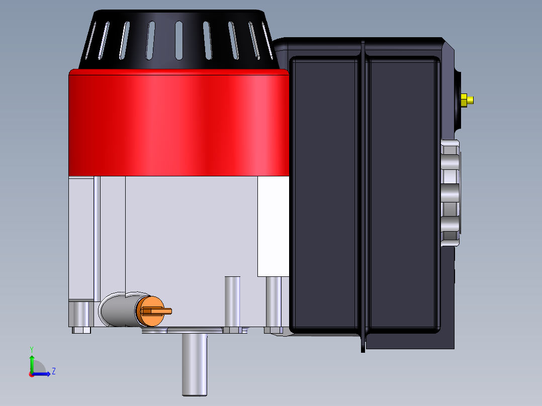 重庆涪柴汽油机(wm168fa)左视图