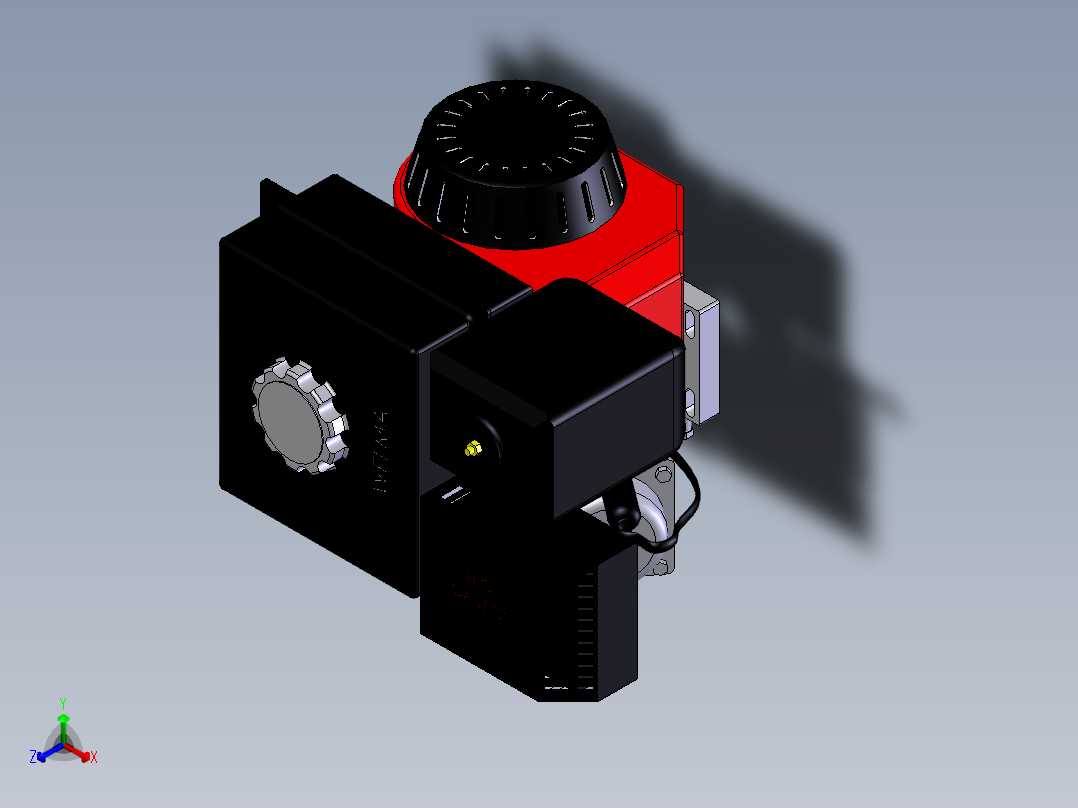 重庆涪柴汽油机(wm168fa)正等轴测图