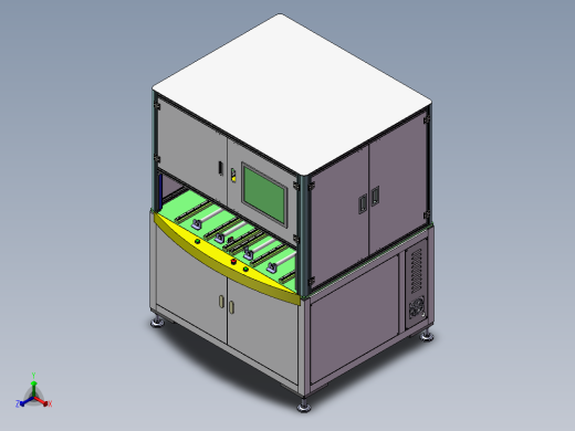 贴标签设备正等轴测缩略图