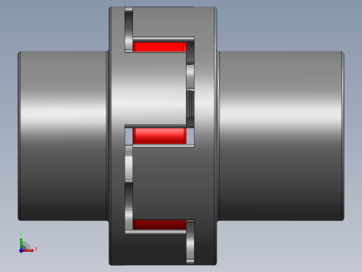 GB╱T 5272-2017[基本型梅花形弹性联轴器（LM型）LM145联轴器 35×60／ 55×84]前视缩略图