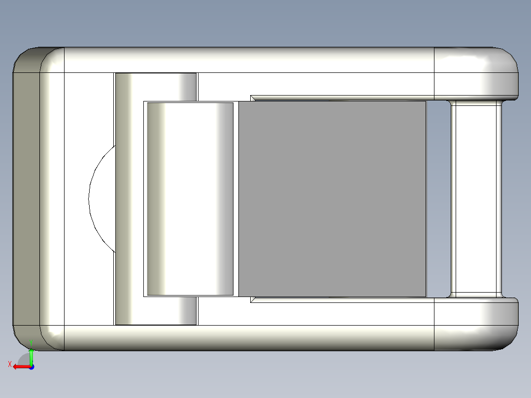輕荷重用腳座GK-3D多系列多零件图纸模型后视图