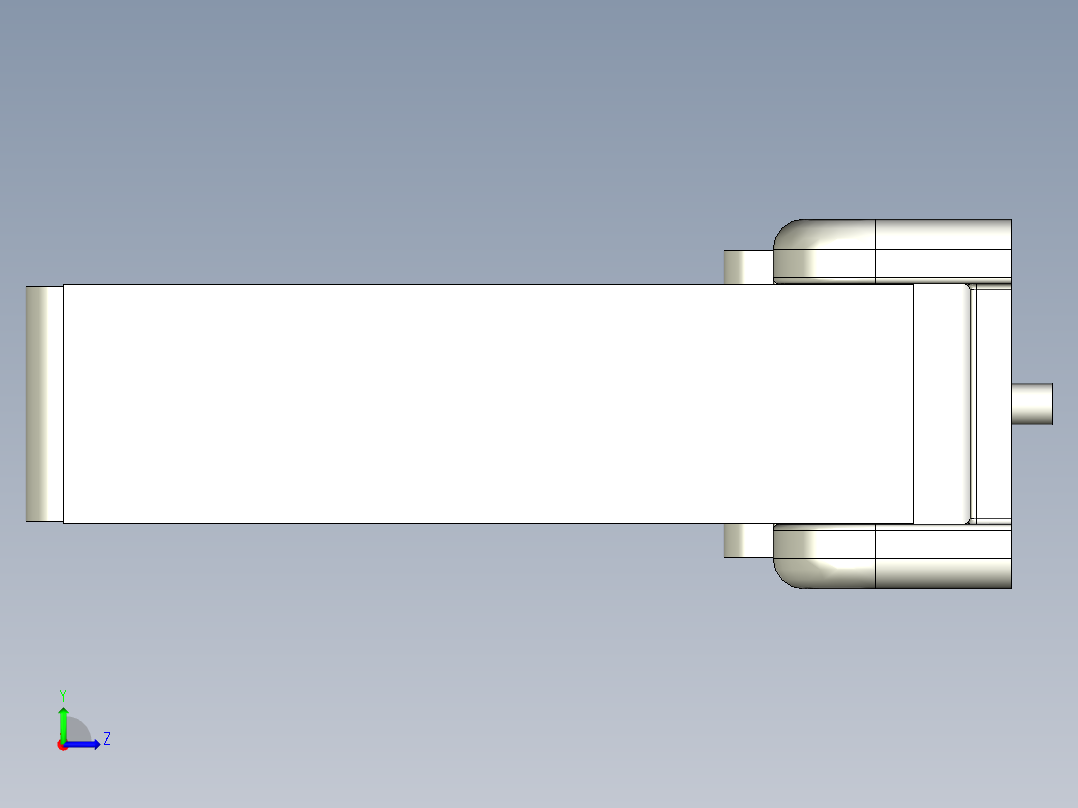 輕荷重用腳座GK-3D多系列多零件图纸模型左视图