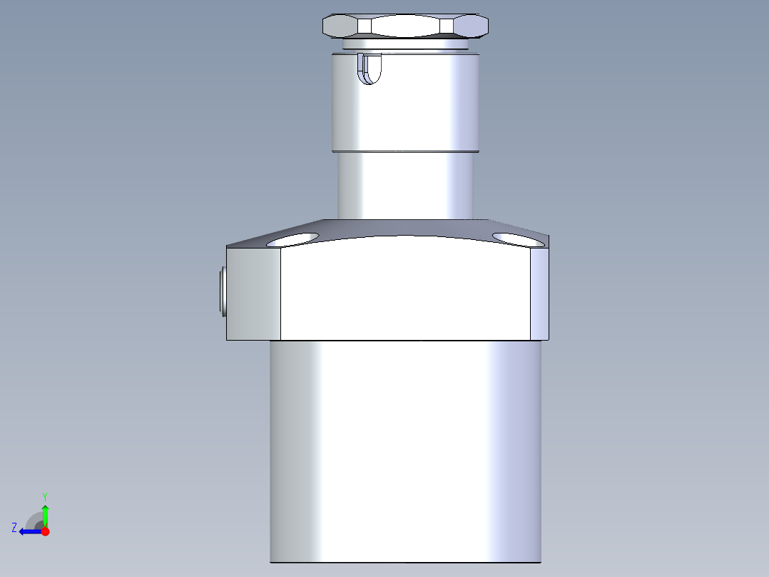 KOSMEKLG0900-GR-Y60多系列多零件图纸模型右视图