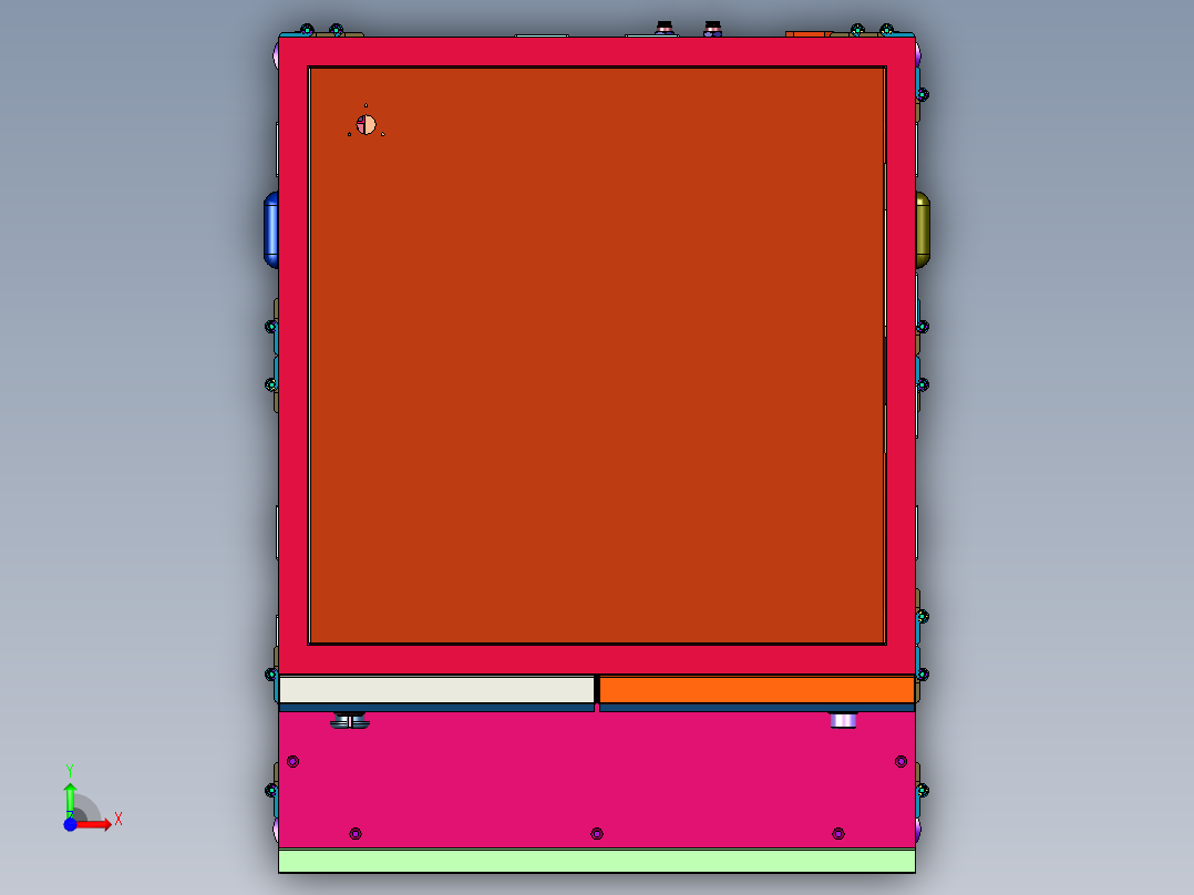 SMD精密视觉点胶机前视图