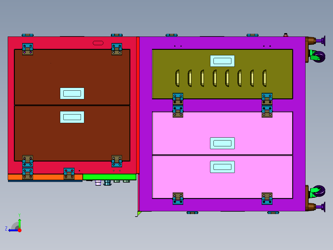 SMD精密视觉点胶机右视图