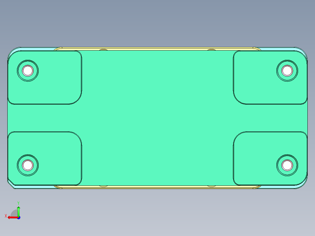 B6A-1-CNC1笔记本CNC工装夹具三维模型后视图