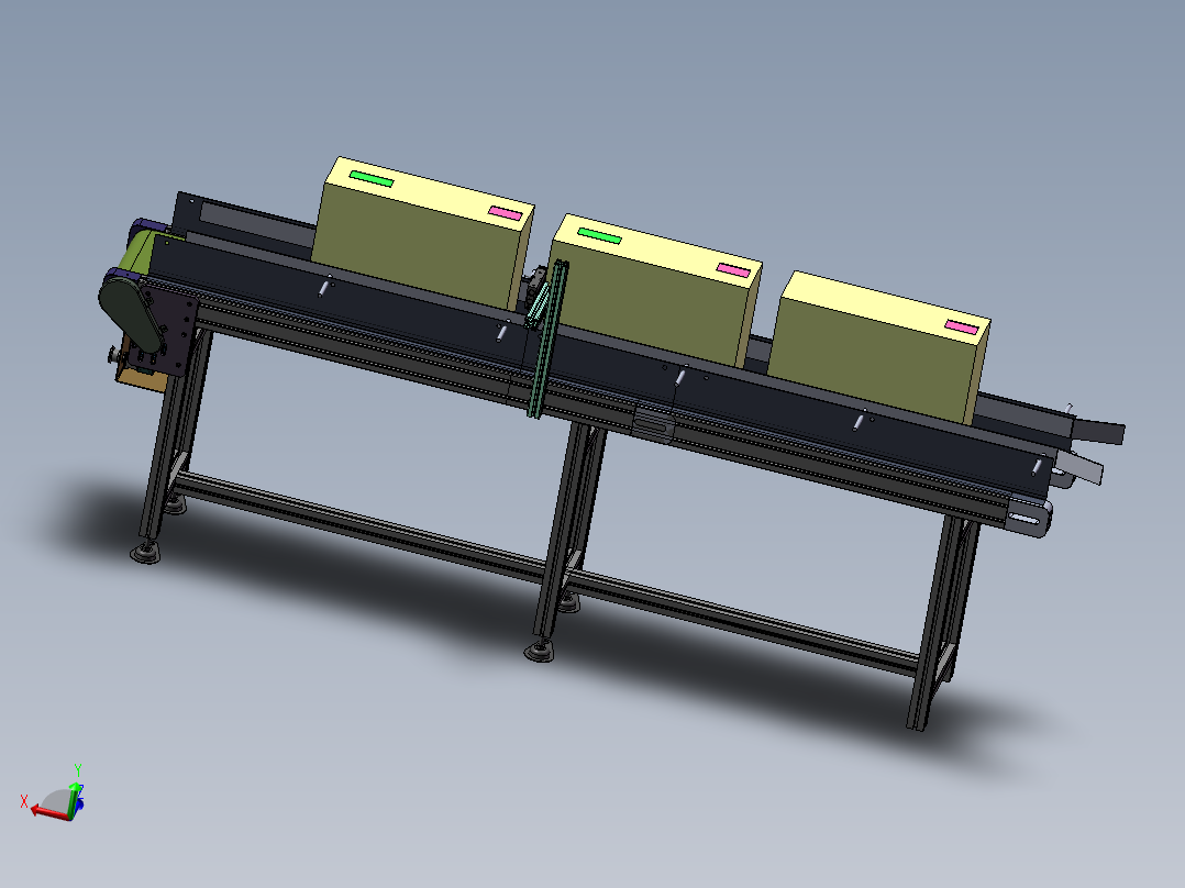 电脑主机外壳自动加工生产线sw18