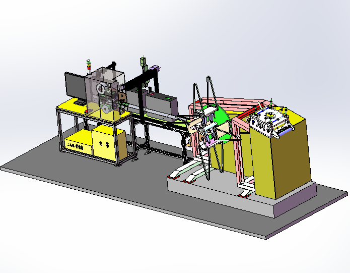 电脑主机外壳自动加工生产线sw18