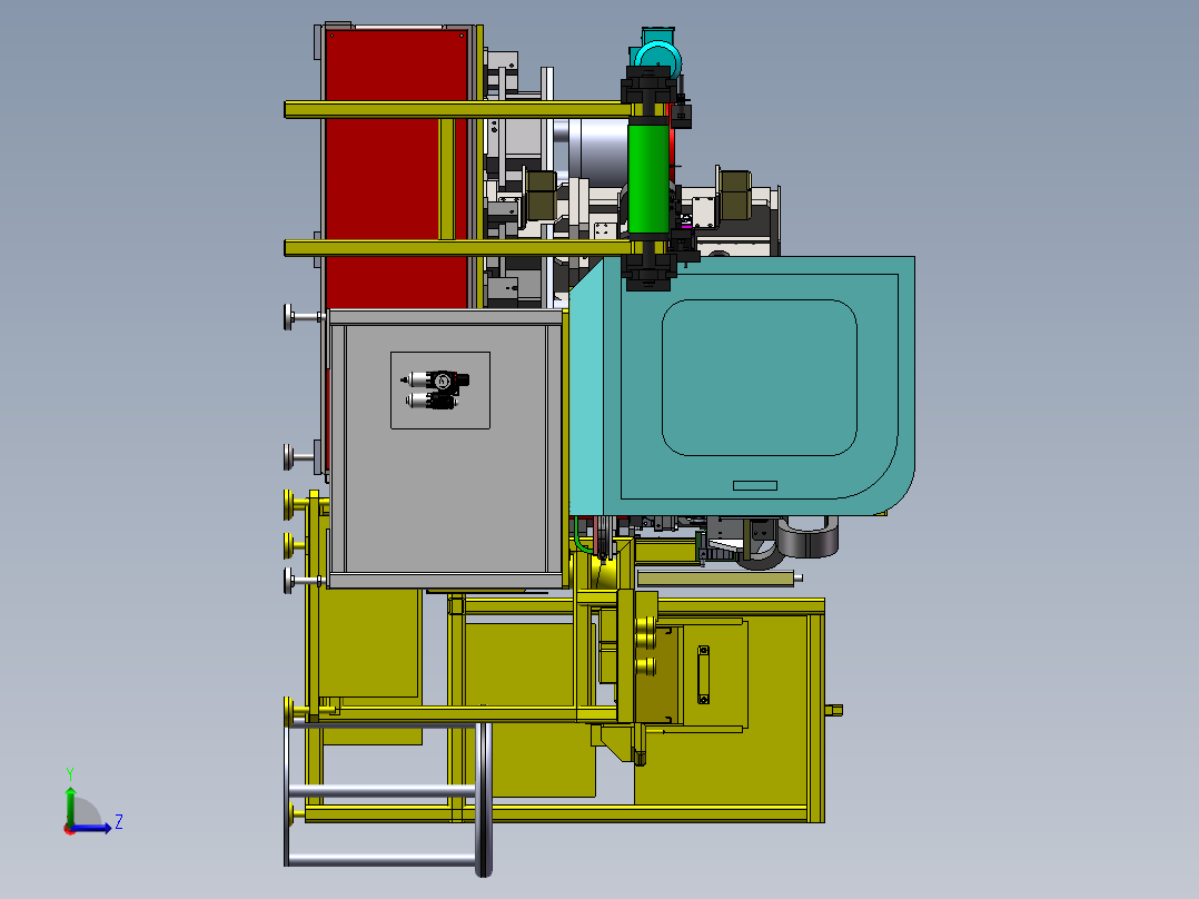 电子丝印生产线sw17可编辑左视图