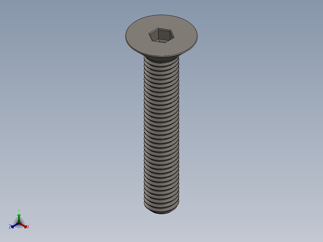 Screw_ISO_10642_M10x60_A2.SLDPRT正等轴测图