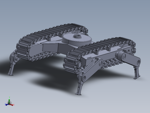 履带四足机器人