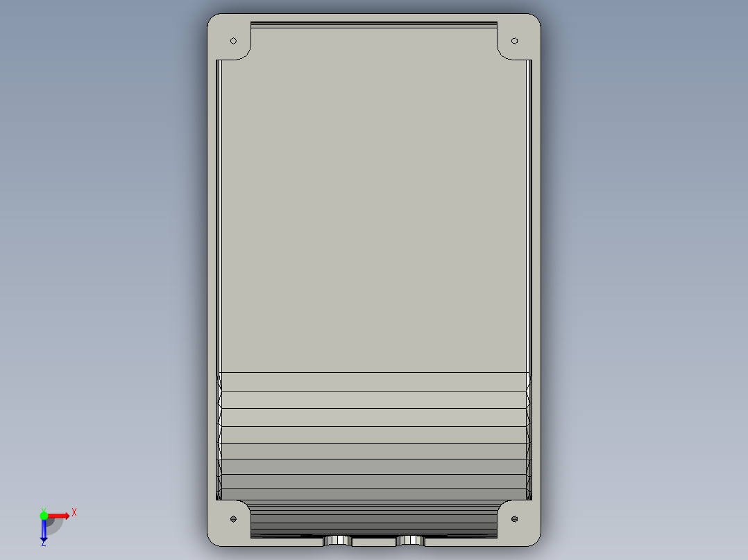 电动自行车控制器外壳俯视图