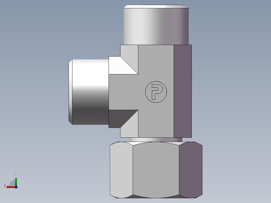 CC+CD 三通组合接头、CC-18后视图