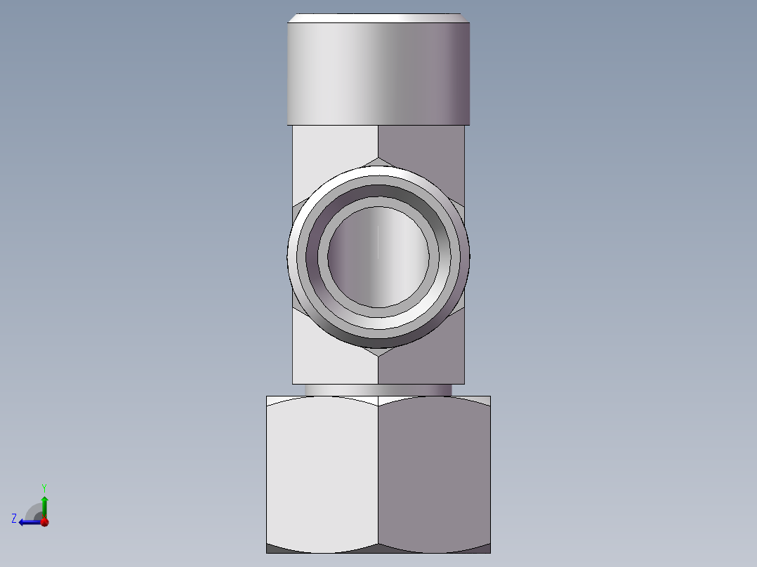 CC+CD 三通组合接头、CC-18右视图