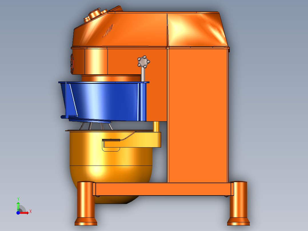 和面打蛋机前视图