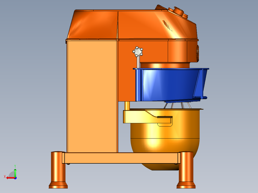 和面打蛋机后视图