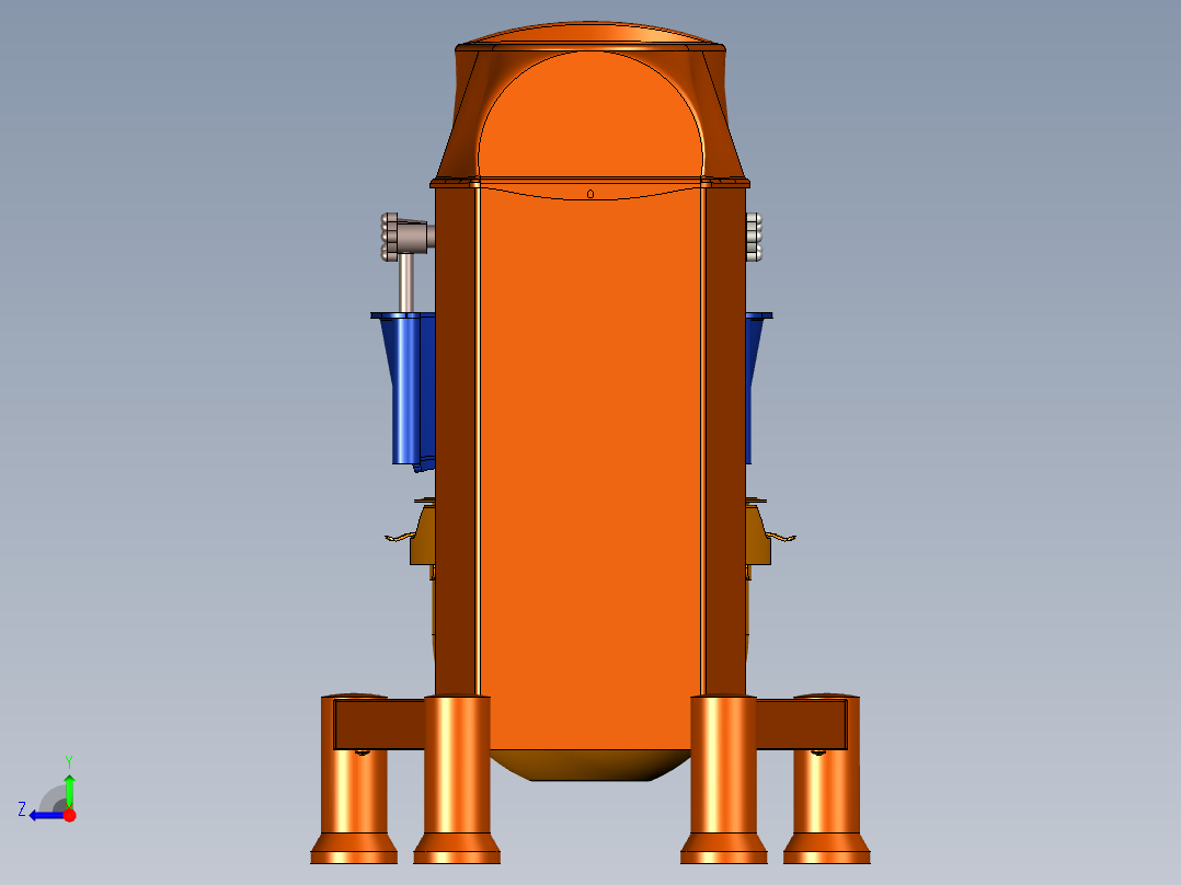和面打蛋机右视图