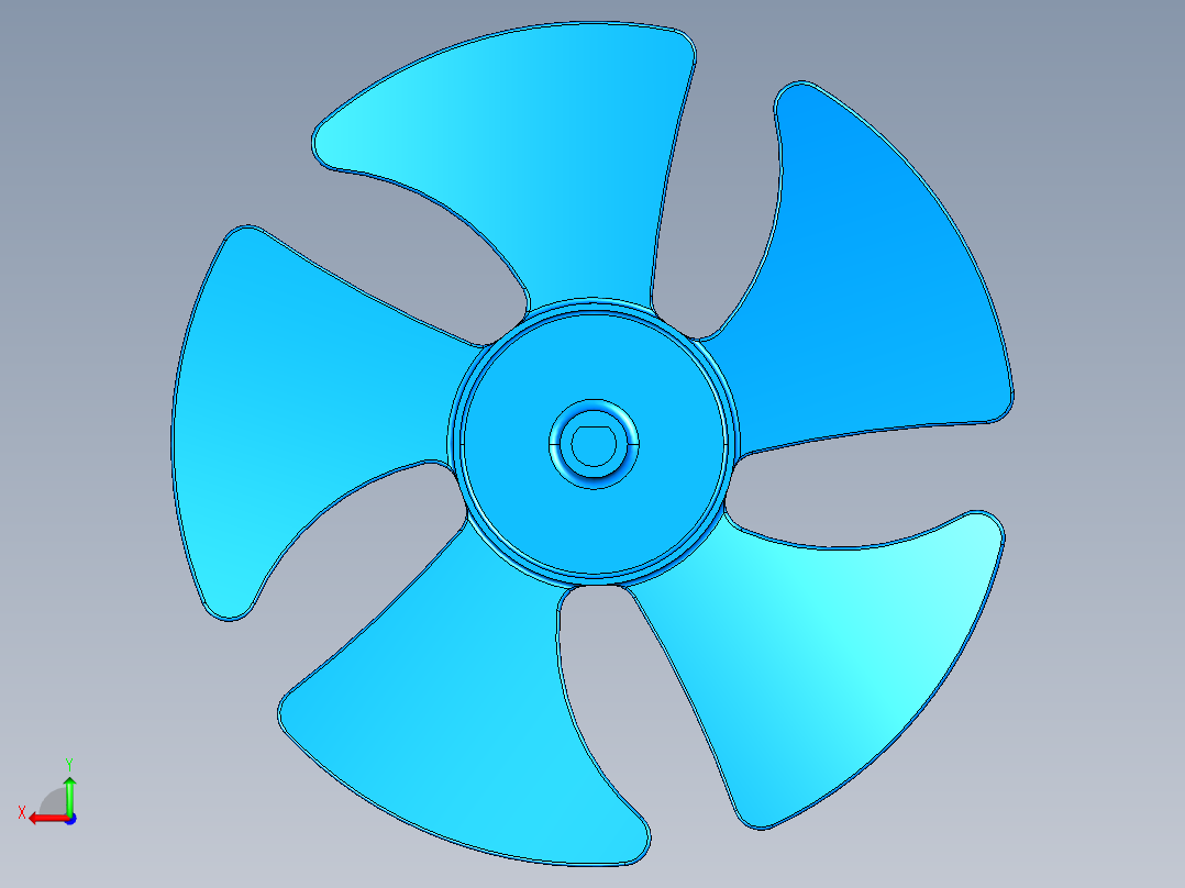 螺旋桨(43)后视图